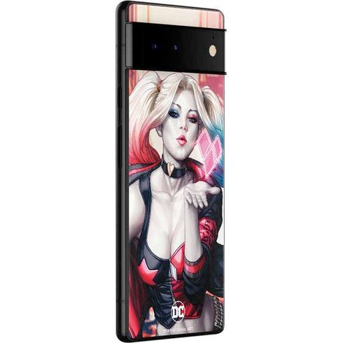 DC Comics Harley Quinn Rebirth Cover #1 Legacy Color Variant Art by Art Germ Google Pixel 6 Pro Skin